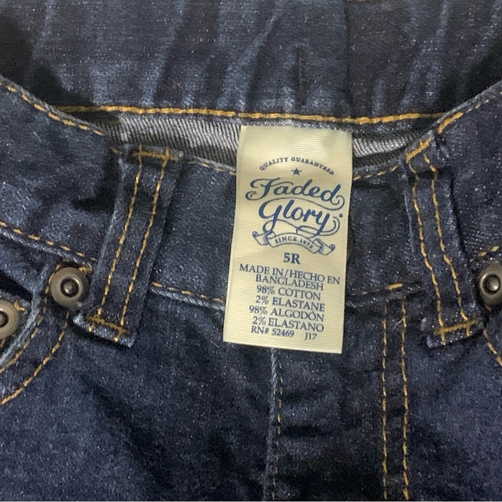 Faded Glory Blue Jeans Classic Denim Style
